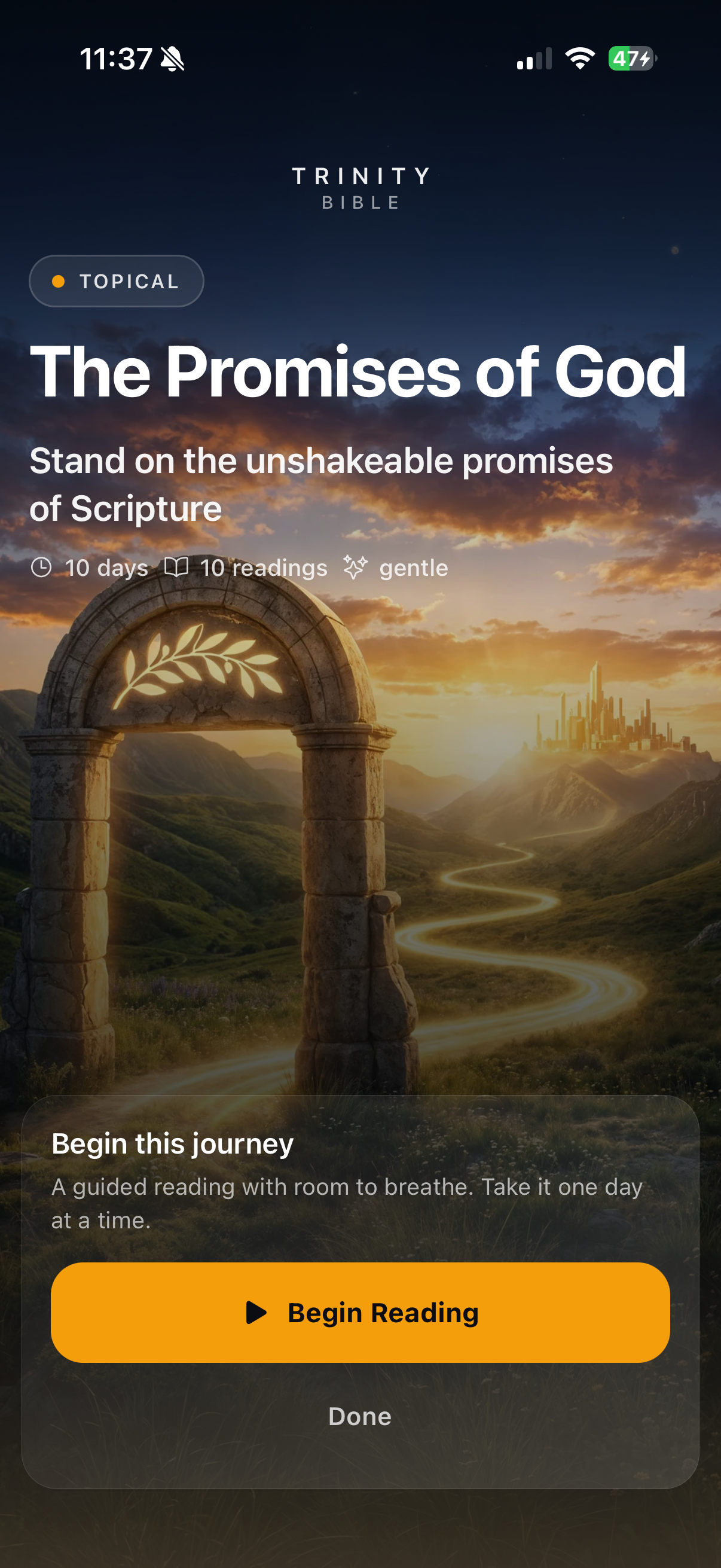 Promises of God reading plan cover