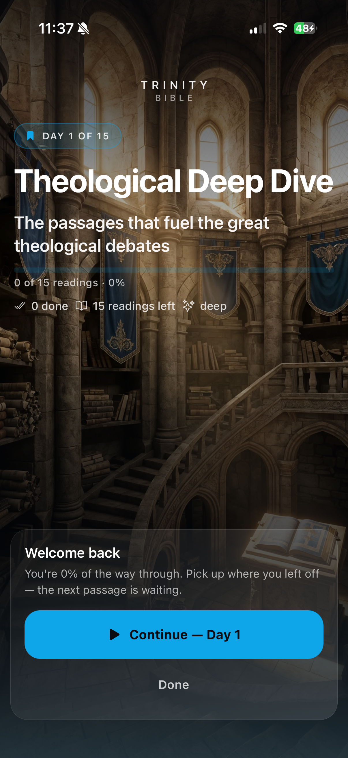 Deep Study Bible plan cover