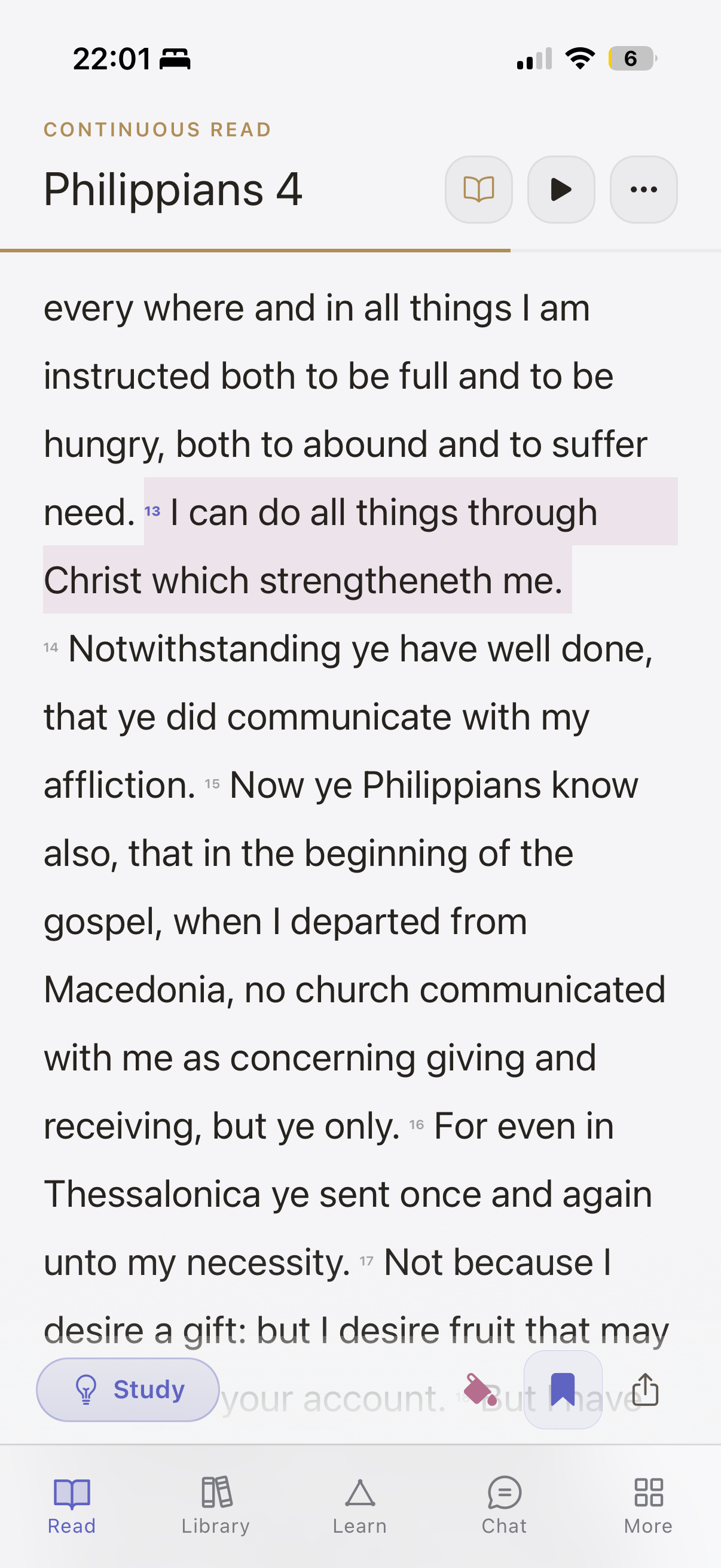 Trinity Bible Reading Mode