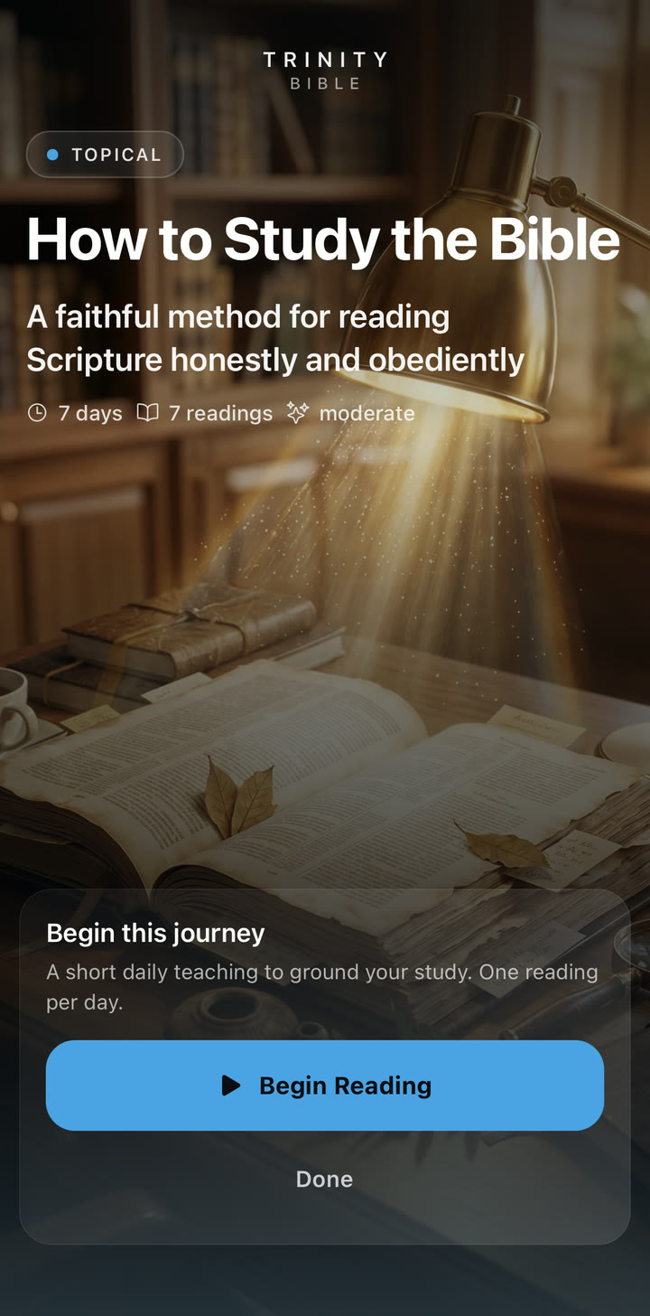 How to Study the Bible plan