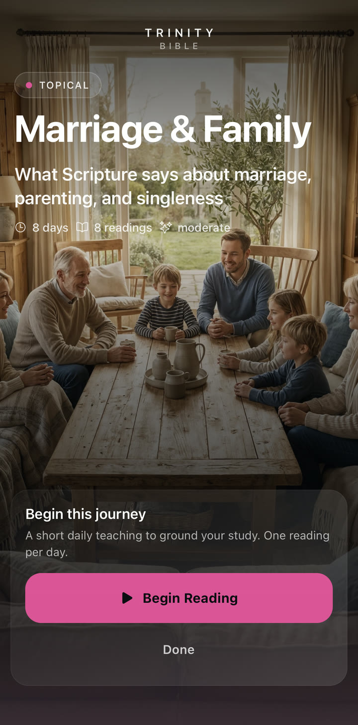 Marriage and Family deep study plan