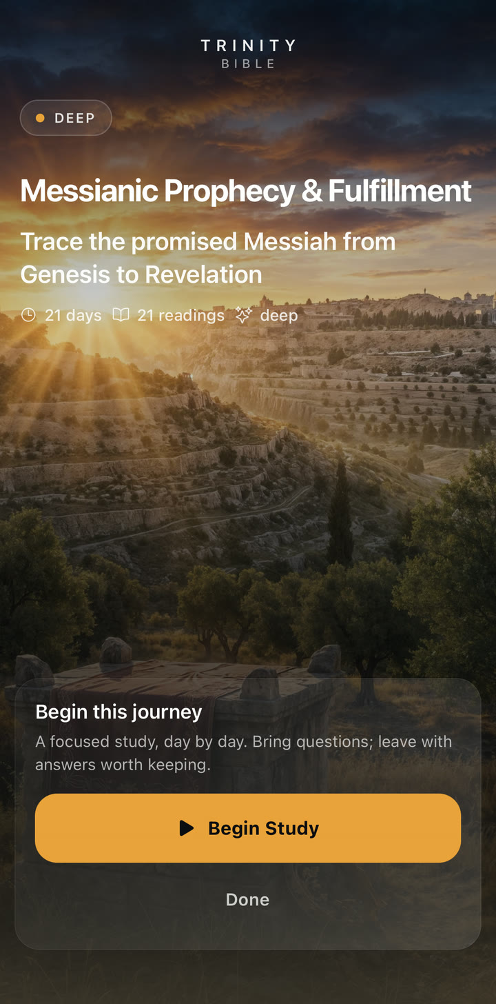 Prophecy and Fulfillment deep study plan