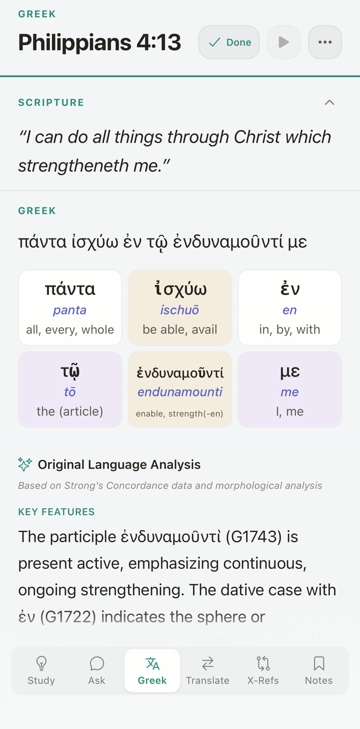 Translation comparison across nine versions
